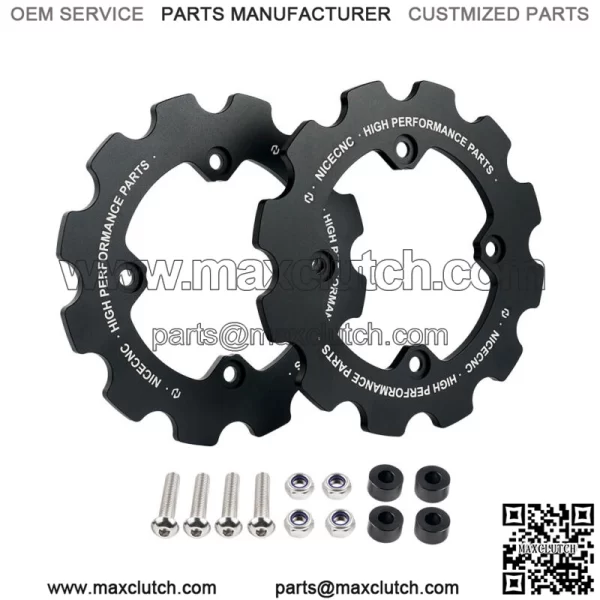 Dual Sprocket Guard Chain Protector For Yamaha 700 YFM700 2006-2023 Black For: More than one vehicle