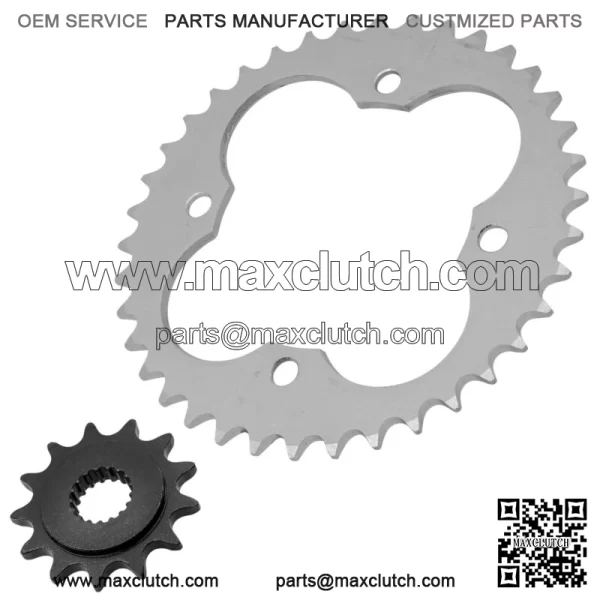 Front & Rear Sprockets Kit for Honda TRX450R TRX450ER 2006-2014 (For: Honda) - Image 4