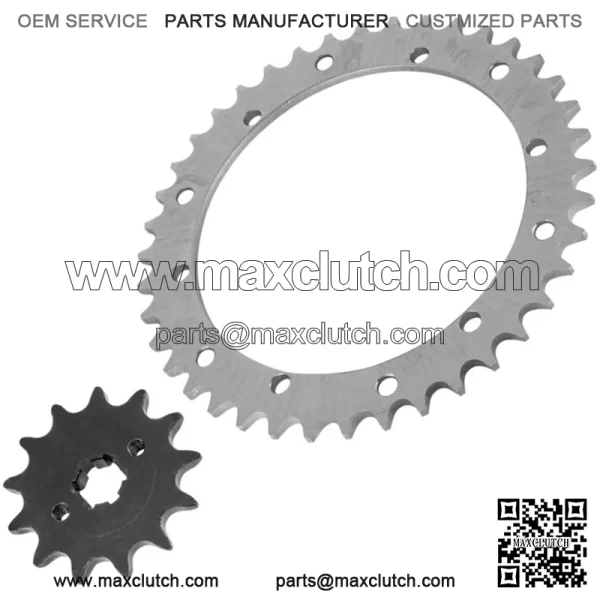 Front & Rear Sprockets Kit for Yamaha Blaster 200 YFS200 1988-2006 (For: Yamaha YFS200) - Image 5