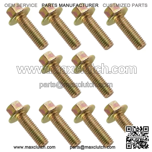 10x Flanged Head Clutch Bolt M6x20 for Polaris Sportsman 570 6x6 2018 2019-2021 For: Polaris Sportsman 570