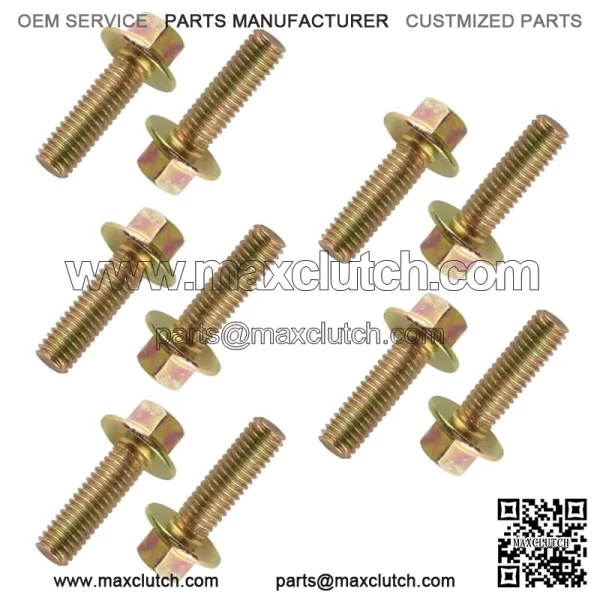 10x Flanged Head Clutch Bolt M6x20 for Polaris Sportsman 570 6x6 2018 2019-2021 For: Polaris Sportsman 570 - Image 3