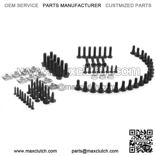 Screws Set Peugeot Speedfight 2 AC LC Trim Black Clamps