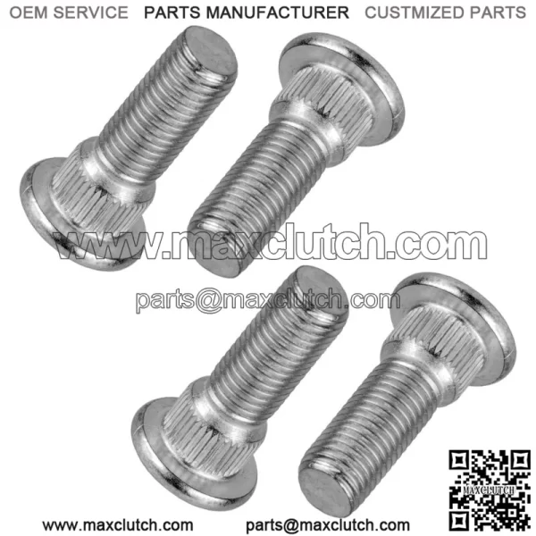 4 Front Wheel Hub Bolts Fits Yamaha Rhino 660 YXR660F 4x4 2005 2006-2007 (For: 2006 Yamaha Rhino 660)
