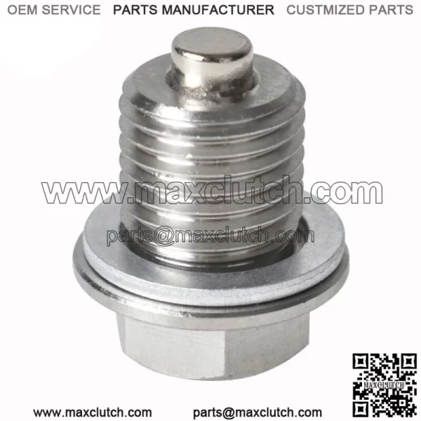 Stainless Steel Oil Drain Plug with NEODYMIUM Magnet (M14 x 1.5MM) New - Image 2