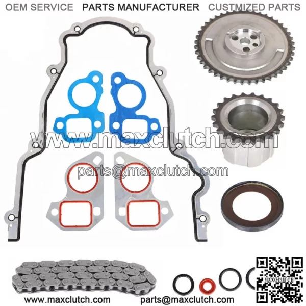 For Cadillac Chevrolet GMC 4.8 5.3 6.0 OHV 1997-04 Timing Chain Kit Cover Gasket