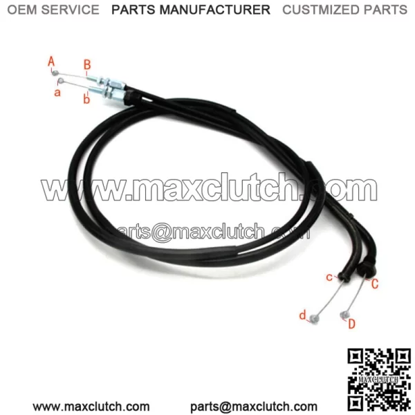Throttle Cable For Honda 17910-KB4-000 CM250 1982-1983 17920-KB4-000 - Image 3