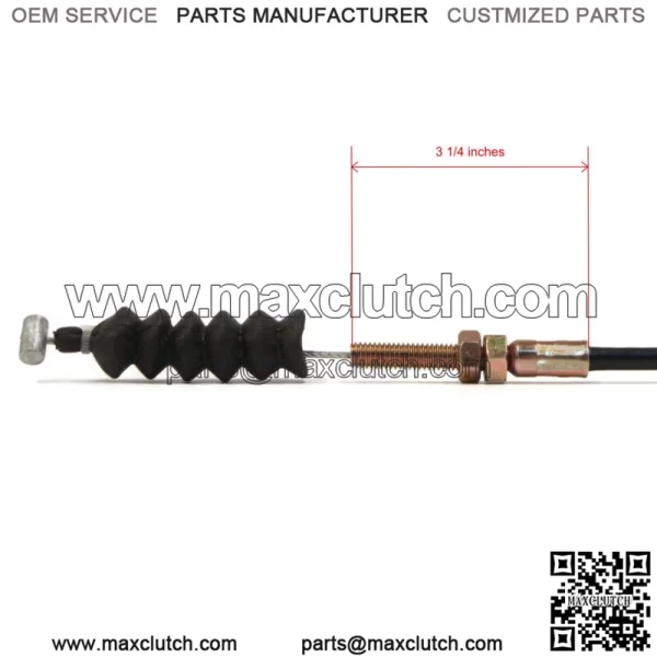 Throttle/Accelerator Cable 67 1/2" Length for Yamaha G14, G16, G22 Gas Golf Carts - Image 2