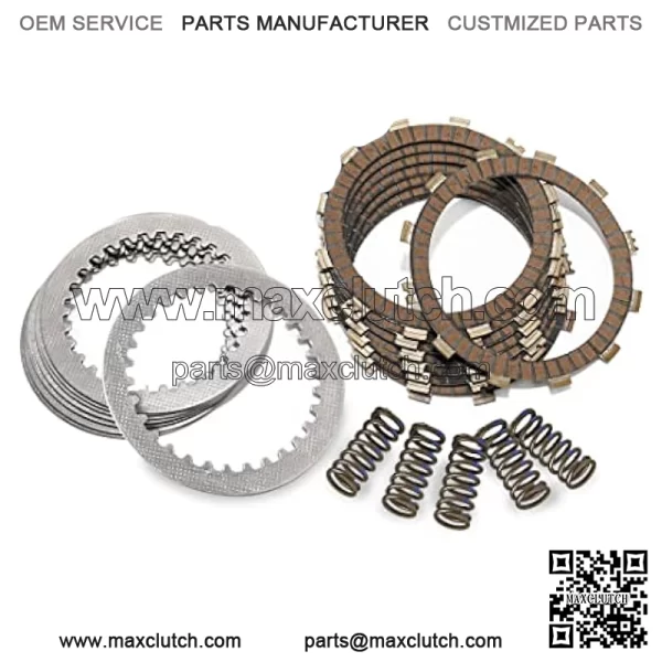 ORC120 Complete ATV Clutch Repair Rebuild Kit - Includes Springs Steel & Fiber Plates - Compatible with Arctic Cat 400 2X4 2003-2004 Fits Suzuki LT-F400 EIGER 2X4 2002-2003