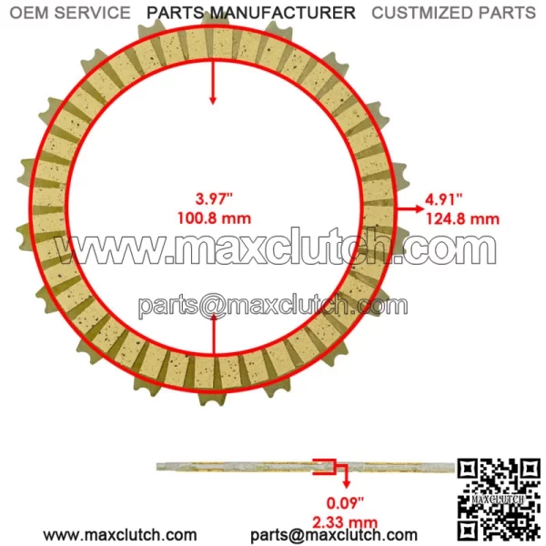 Clutch Gasket Kit with Steel Plates and Springs for Honda CRF250L 2013 - 2020 - Image 2