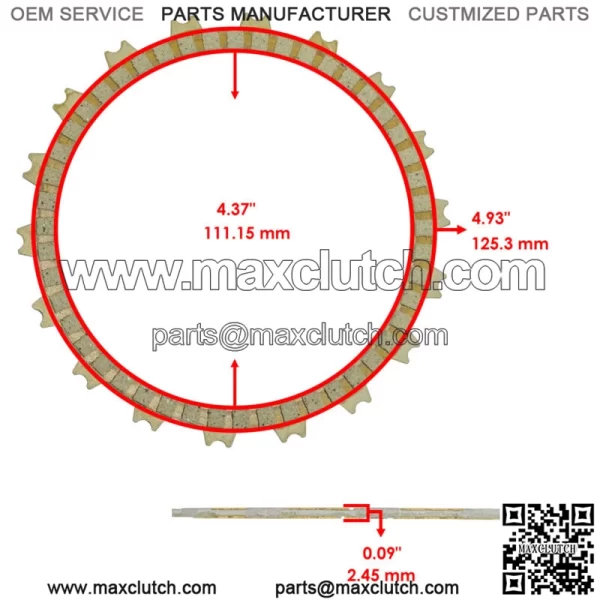Clutch Gasket Kit with Steel Plates and Springs for Honda CRF250L 2013 - 2020 - Image 3