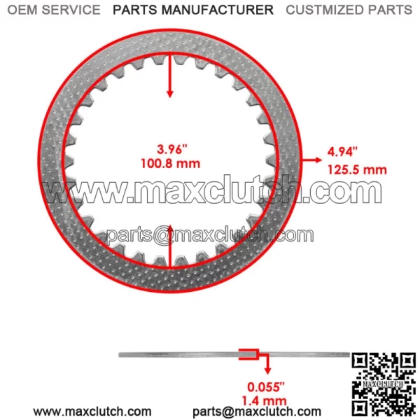 Clutch Gasket Kit with Steel Plates and Springs for Honda CRF250L 2013 - 2020 - Image 4