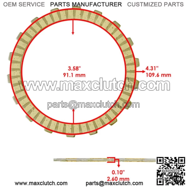 Clutch Friction Plate Kit with Springs for Honda Grom 125 MSX125 2014-2020 - Image 2