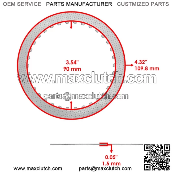 Clutch Friction Plate Kit with Springs for Honda Grom 125 MSX125 2014-2020 - Image 3