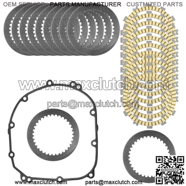 Clutch Friction Plate Gasket Kit for Kawasaki Versys 1000 KLZ1000A 2012 - 2014