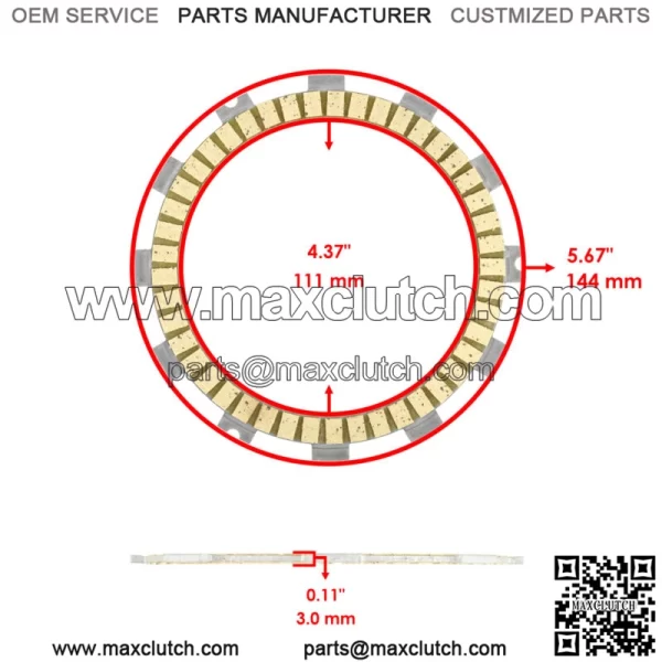 Clutch Friction Plate Gasket Kit for Kawasaki Versys 1000 KLZ1000A 2012 - 2014 - Image 2
