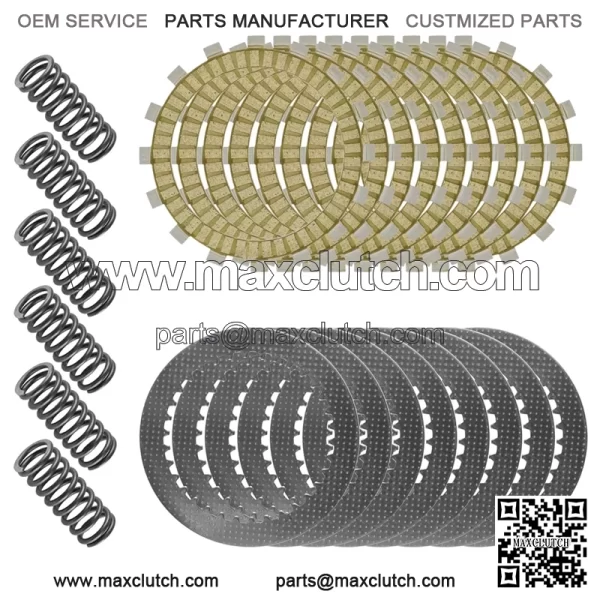 Clutch Friction Steel Plates Springs Kit for Yamaha YZF600R Thundercat 1995-2007