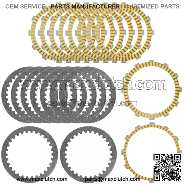 Clutch Friction Plates and Clutch Plates for Suzuki SV1000 SV1000S 2003-2007