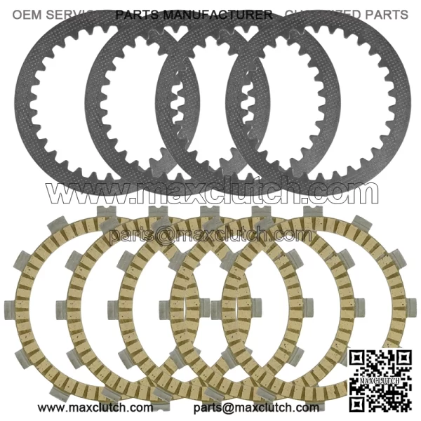 Clutch Friction Steel Plates for Suzuki RM80 RM80S 1986-2001 / RM85 2002 - 2021