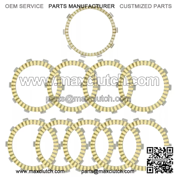 Clutch Friction Plates for Suzuki GSXR750 GSX-R750 1996 1997 1998 1999