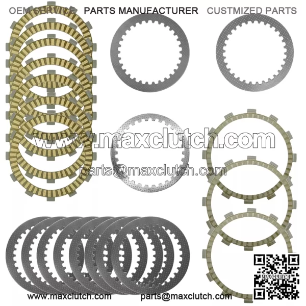Clutch Friction Steel Plates Kit for Yamaha FJR1300A FJR130ES FJR1300P 2016-23