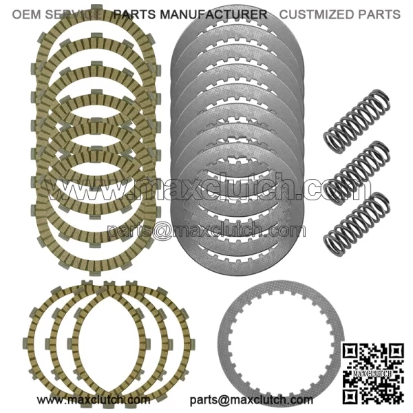 Clutch Friction Steel Plates Springs Kit for Kawasaki Ninja H2 ZX1000 2015-2022