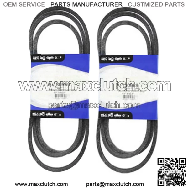 (2) Belt fits Husqvarna 532 13 09-69 532130969 (1/2"x92")