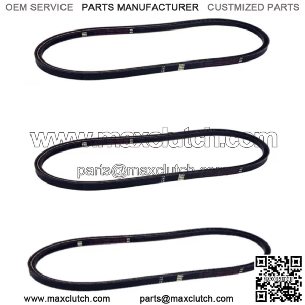 (3) Deck Drive Belts Fit Scag Turf Tiger Commercial Lawn Mower with 61" Deck 481558