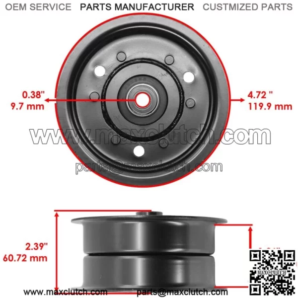 Deck Pulley for Gravely PM34 Compact-Pro 34 Pro-Master 07300004 34" - Image 2