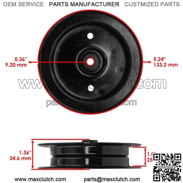 Deck Pulley for Gravely PM34 Compact-Pro 34 Pro-Master 07300004 34" - Image 3