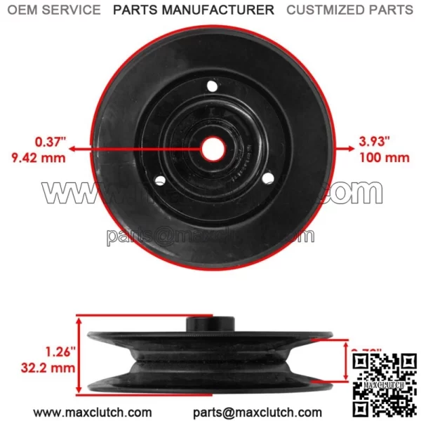 1-303516 1303516 Deck Pulley for Exmark EXS-20 FMD52 FMD603 FMD604 TR23 - Image 2