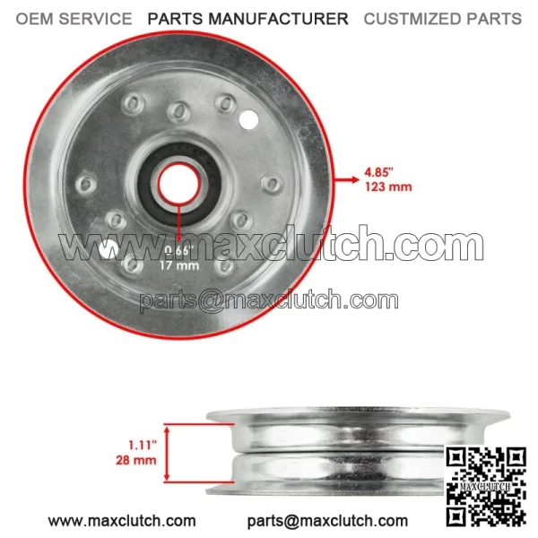 07314800 021060 011316 07300039 07350100 Deck Idler Pulley for Gravely - Image 2