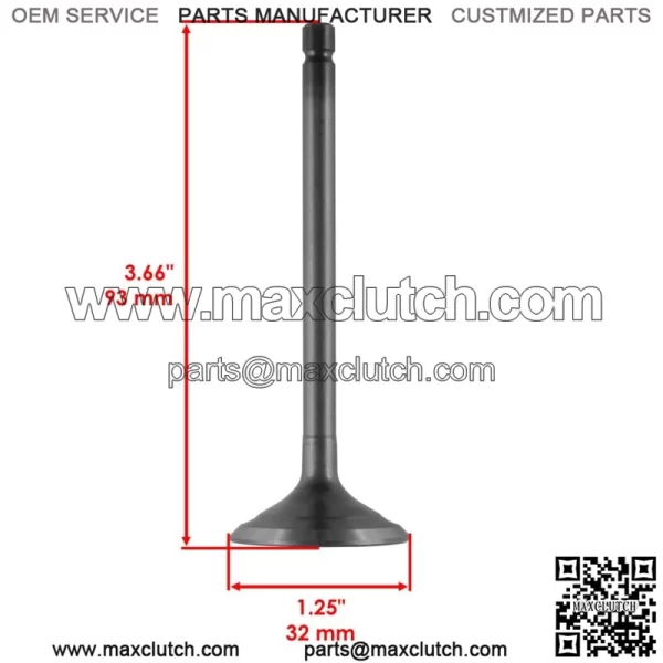 Intake and Exhaust Valve for Yamaha YFM660R Raptor 660 2001-2005 (for: Yamaha Rhino 660 2006) - Image 3