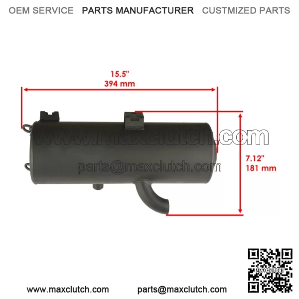Exhaust Muffler Silencer For Polaris Sportsman 800 4X4 EFI 2007 Black Weld  For: Polaris Sportsman 800 - Image 2