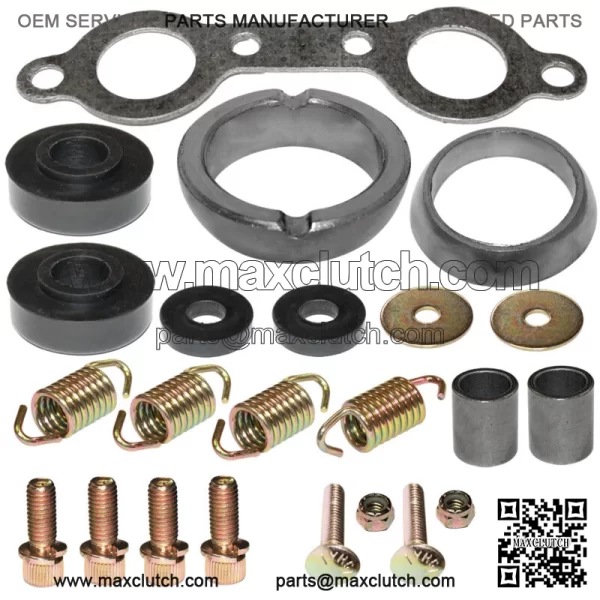 Exhaust Muffler Gasket Kit for Polaris Sportsman 800 EFI 2010 2012 2013 2014 For: Polaris Sportsman 800