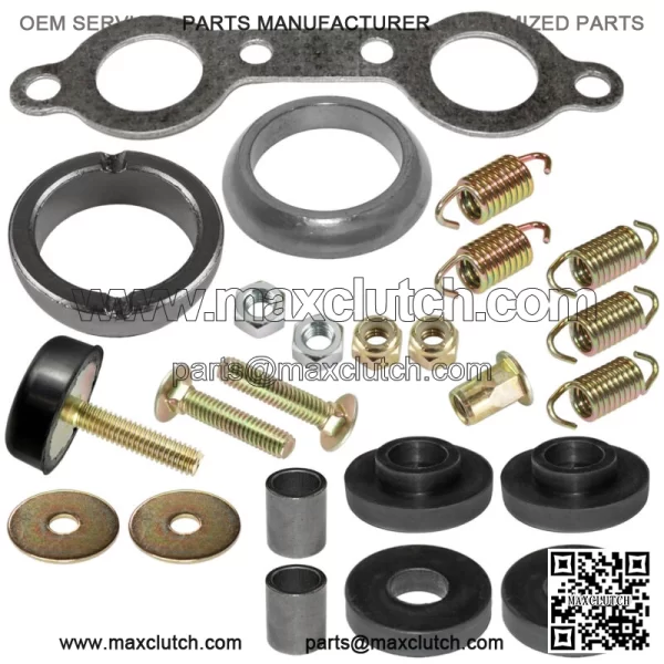Exhaust Muffler Silencer Kit for Polaris Sportsman 800 EFI Forest 6x6 2007-2014 For: Polaris Sportsman 800