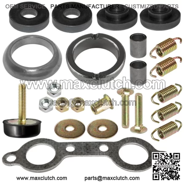 Exhaust Muffler Silencer Kit for Polaris Sportsman 800 EFI Forest 6x6 2007-2014 For: Polaris Sportsman 800 - Image 2
