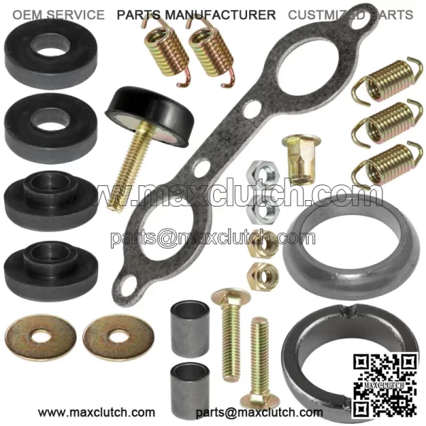 Exhaust Muffler Silencer Kit for Polaris Sportsman 800 EFI Forest 6x6 2007-2014 For: Polaris Sportsman 800 - Image 3