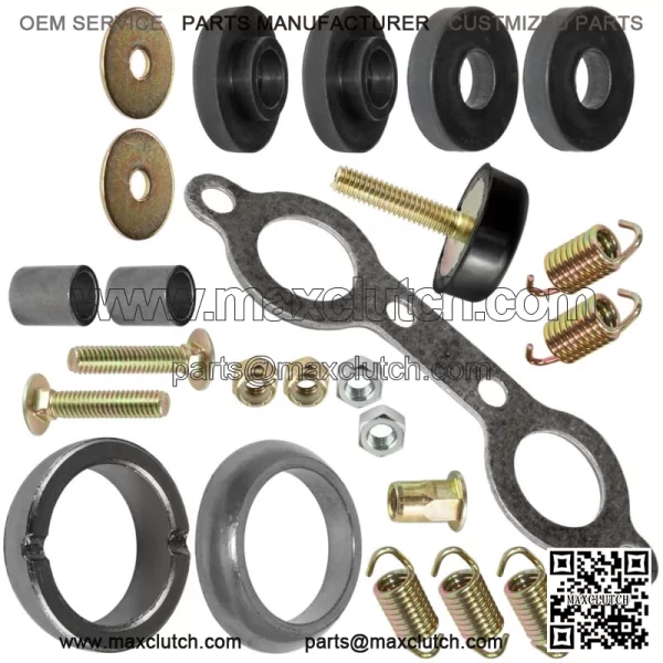 Exhaust Muffler Silencer Kit for Polaris Sportsman 800 EFI Forest 6x6 2007-2014 For: Polaris Sportsman 800 - Image 4