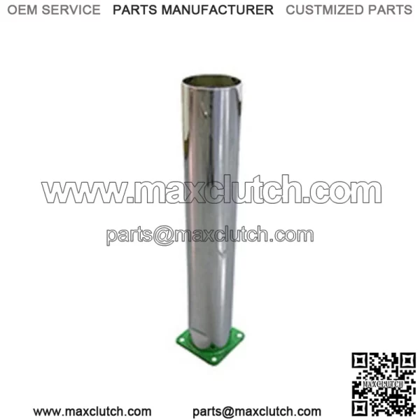 R3549 Chrome Straight Exhaust Pipe with Baffles Fits John Deere G, 60, 620, 630, 70, 720