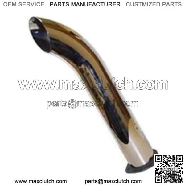 24" Dual Chrome Curved Exhaust Pipe Fits John Deere R 80 820 830