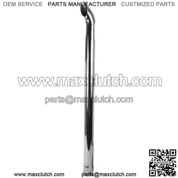 ZNL89025C Fits John Deere 48" 2 1/2" ID Chrome Bent Exhaust Pipe for Many Models