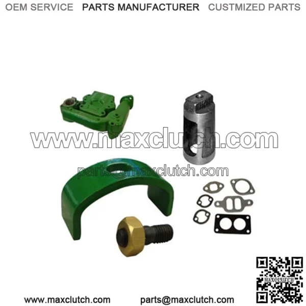 Fits John Deere 50 INTAKE OUTLET MANIFOLD CLAMP HEAT EXCHANGER GASKET B3211R B