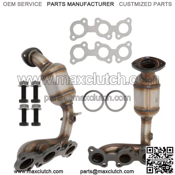 For 2004-2006 Toyota Sienna 3.3L FWD Front+Rear Manifold Catalytic Converter
