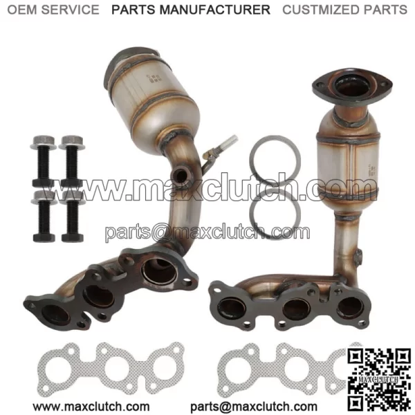 For 2004-2006 Toyota Sienna 3.3L FWD Front+Rear Manifold Catalytic Converter - Image 2