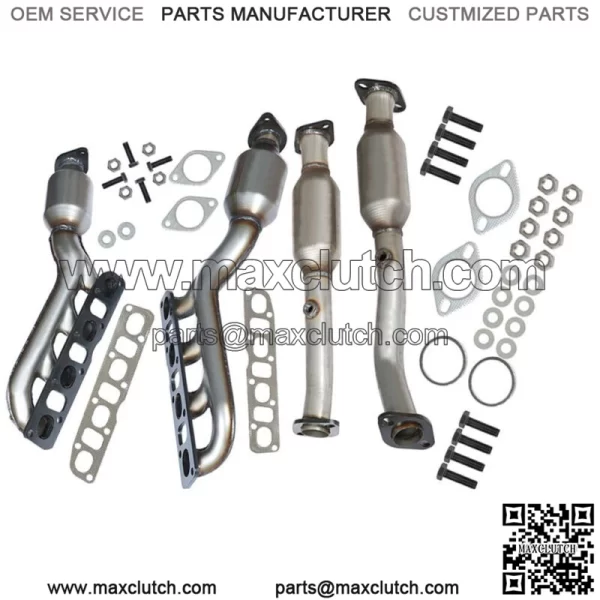 For Nissan Titan 5.6L 2004-2015 Manifold Catalytic Converters Front & Rear All 4