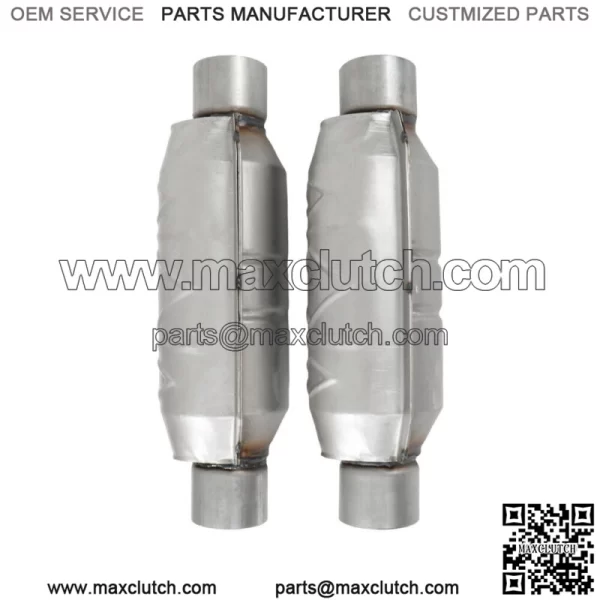 For Ford F-150 5.4L 5.0L V8 2.5" Inlet/Outlet Catalytic Converter & Heat Shield - Image 3