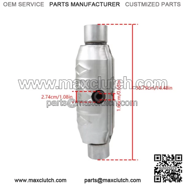 For Ford F-150 5.4L 5.0L V8 2.5" Inlet/Outlet Catalytic Converter & Heat Shield - Image 4