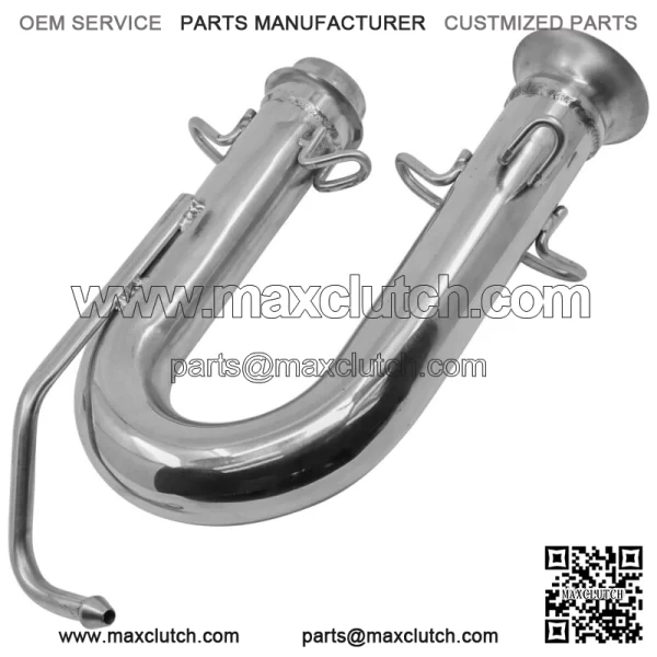 Exhaust Pipe For Yamaha Rhino 700 YXR700FSP 4x4 Sport Edition FI 2008-2013(For: Yamaha Rhino 700) - Image 3