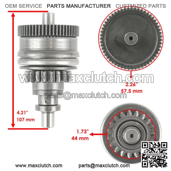 Starter & Drive for Polaris Sportsman 800 HO EFI 760 2008-2009 For: Polaris Sportsman 800 - Image 3