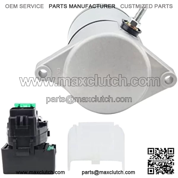 Starter and Relay for Suzuki 02-07 Eiger 400 Auto LT-A400 2WD/4WD ATV,Eiger 400 2WD/4WD LT-F400 2002-2007 31100-38F00 18809 18840 SMU0297 31800-03G00 - Image 3